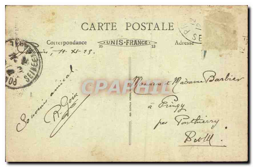 CPA Provins Tour de Cesar ou Tour du Roi XII siecle ou l'om remarque differents cachots ayant servi  — Rückseite