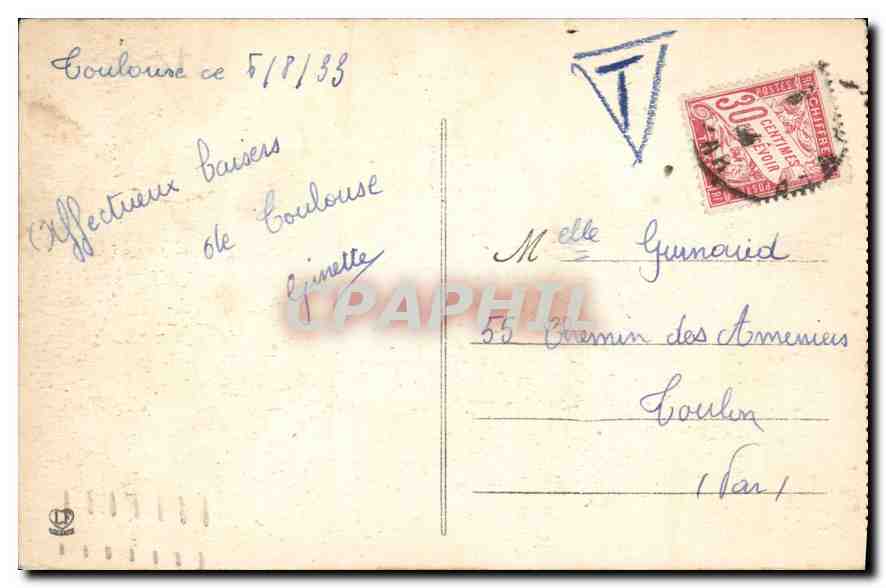 Toulouse - Panoramablick — Verlag Labeuche, Nr. 128 — Rückseite