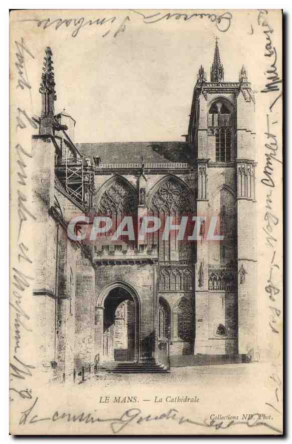 CPA Le Mans la cathedrale 
