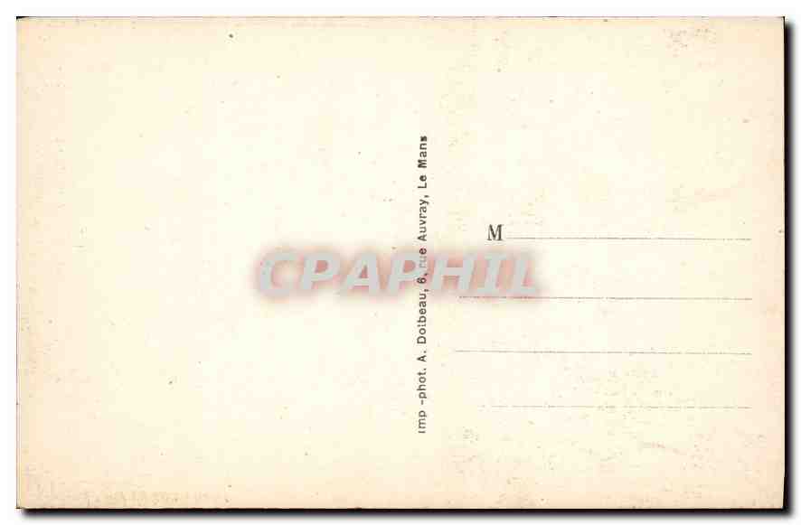 CPA Le Mans eglise St Benoist  — Verso