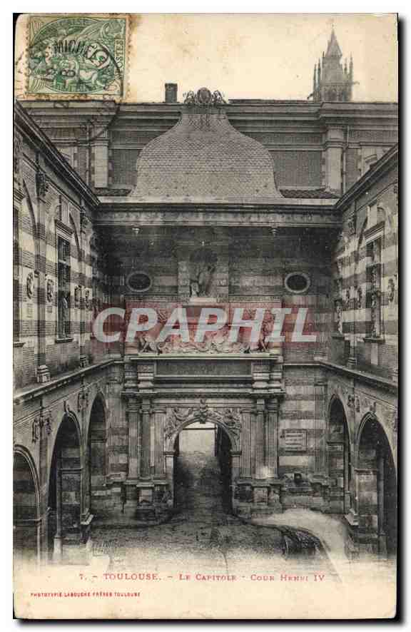 Toulouse - Le Capitole - Cour Henri IV — Phototype Labouche Frères Toulouse