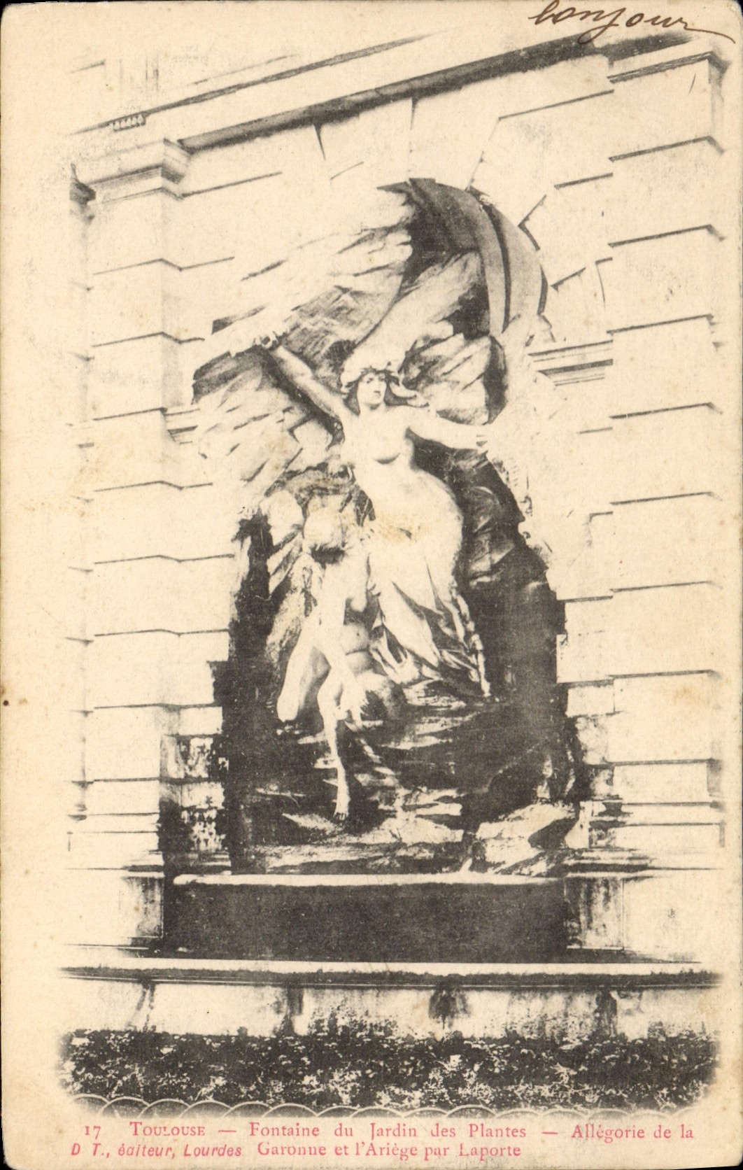 Toulouse — Fontaine du Jardin des Plantes — Allégorie de la Garonne par Laporte
