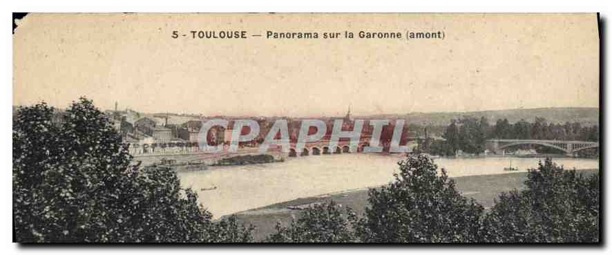 Toulouse — Panorama sur la Garonne (amont) — éditeur non visible