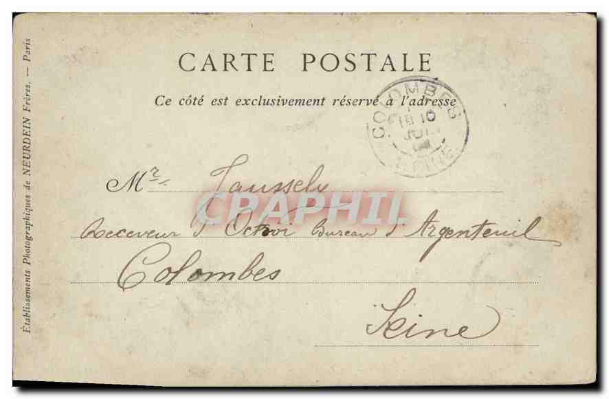 Toulouse — Voûte de la Cour du Lycée — Collections ND Phot n°56 — Verso