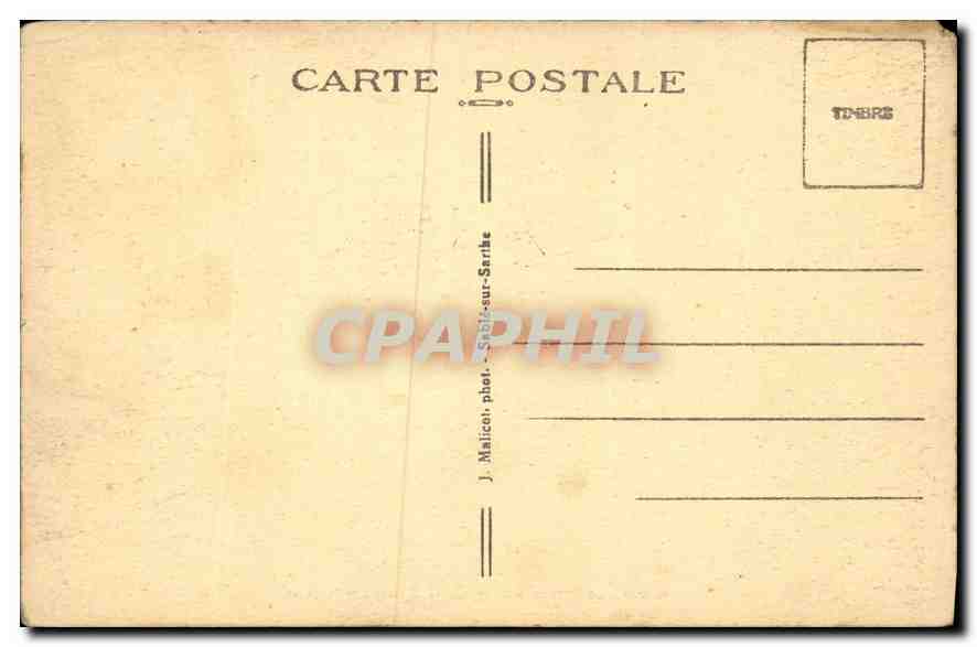 CPA Sable Sarthe le chateau et la Vallee de la Sarthe  — Verso