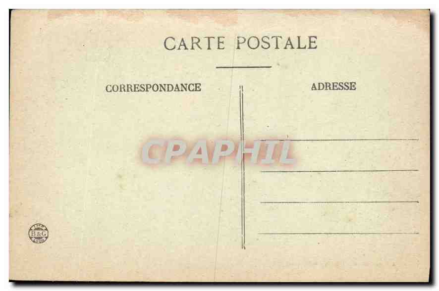 CPA Bellegarde gorges du canon du Rhone le fond du Sac  — Rückseite
