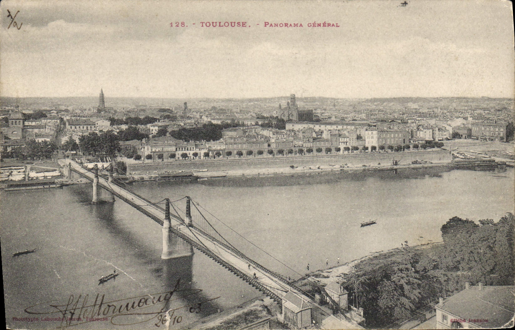 Toulouse - Panorama général — Phototypie Labouchère, Toulouse, n°128