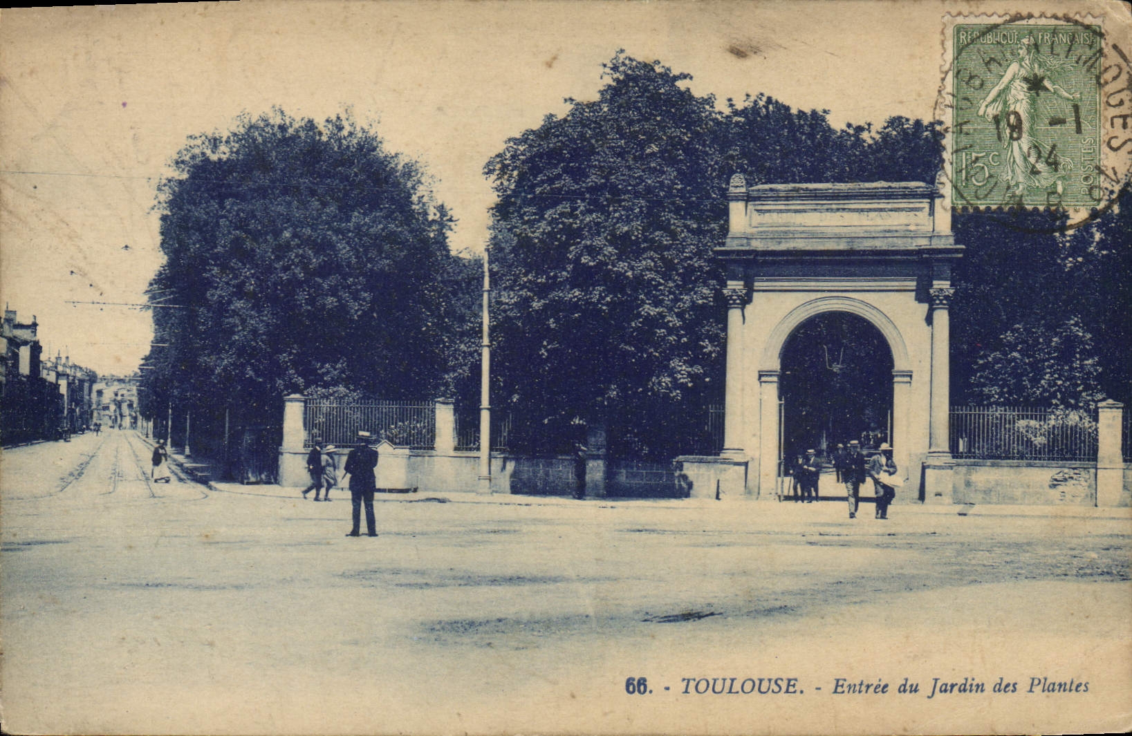 CPA Toulouse entree du jardin des Plantes 