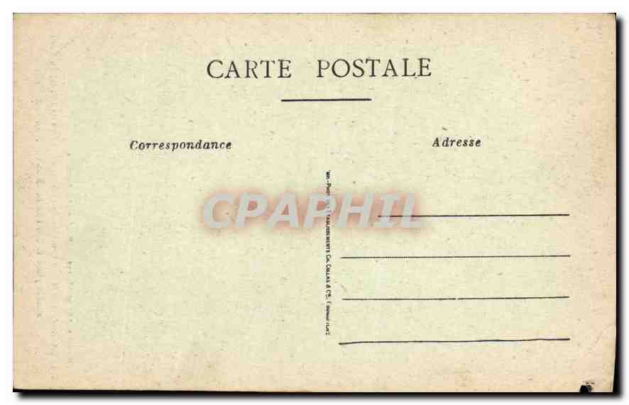 CPA La Rochelle cheminee de la salle des fetes de l'hopital de ville  — Rückseite