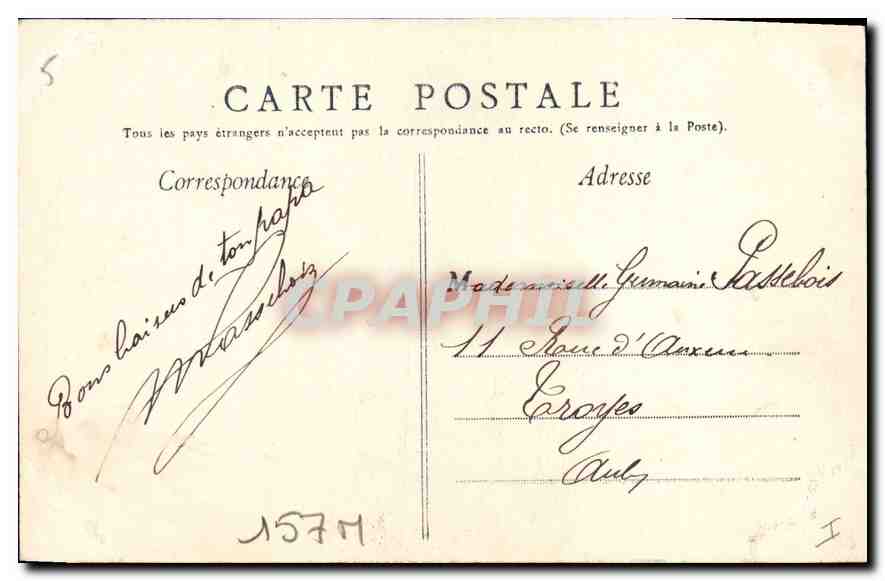 CPA Beaune Portail de l'hotel Dieu  — Rückseite