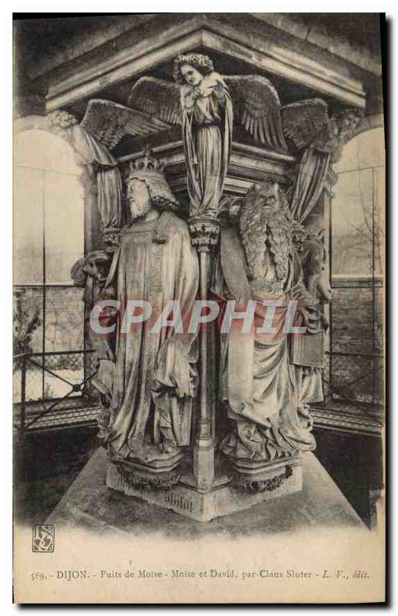 CPA Dijon Puits de Moise Moise et David par Claus Sluter 