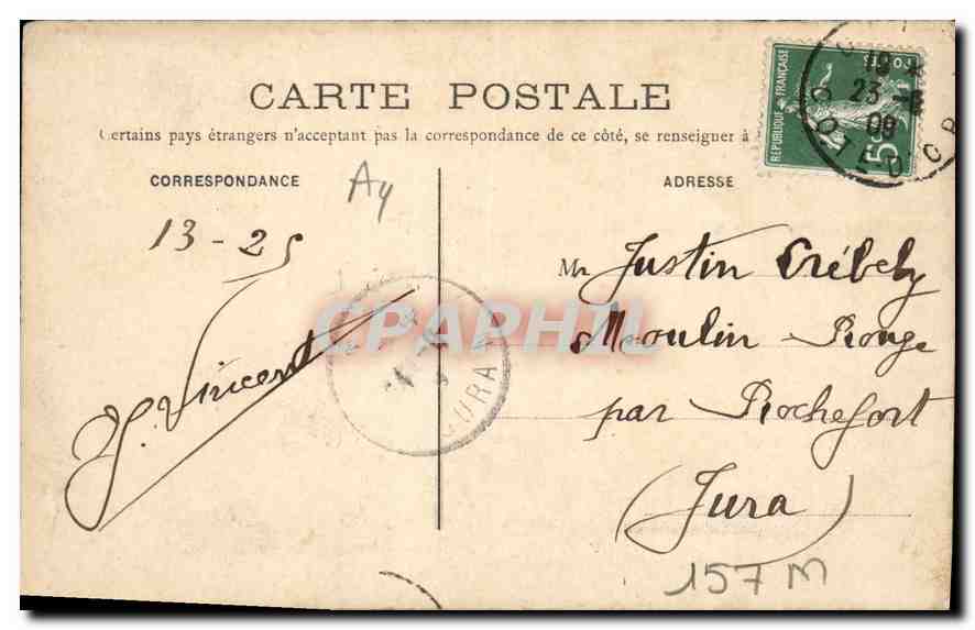 CPA Dijon maison dite des Ambassadeurs  — Rückseite