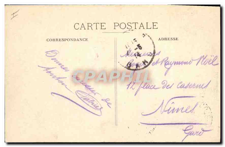 CPA Dijon Fontaine Jeunesse place Darcy  — Rückseite