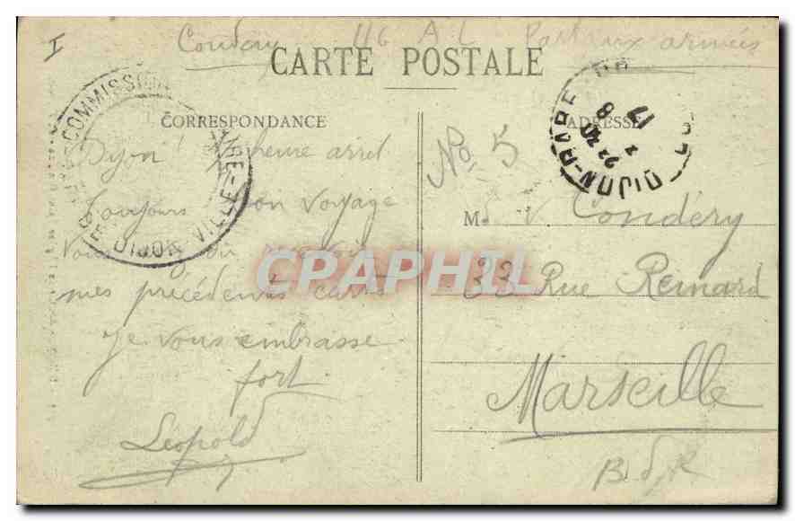 CPA Dijon Anside de l'Eglise Saint Benigne  — Rückseite