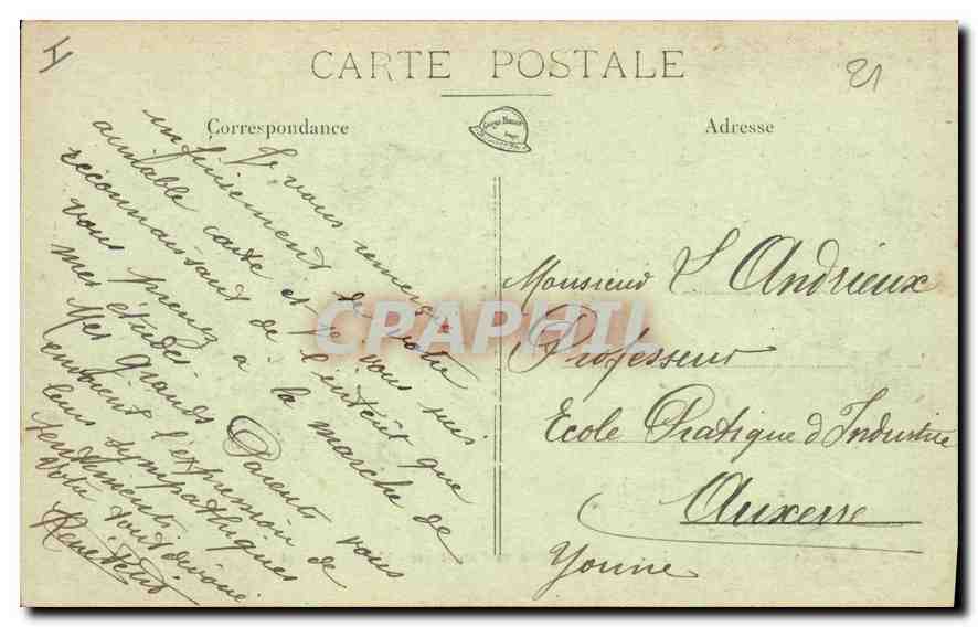 CPA Dijon Jardin de l'Arquebuse L'Ile des Cygnes  — Rückseite