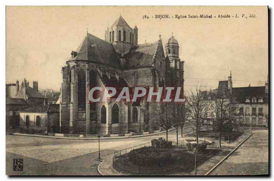 CPA Dijon Eglise Saint Michel Abside 