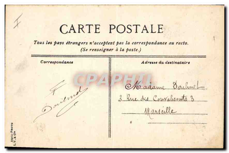 CPA Dijon Puits d'Amour  — Verso