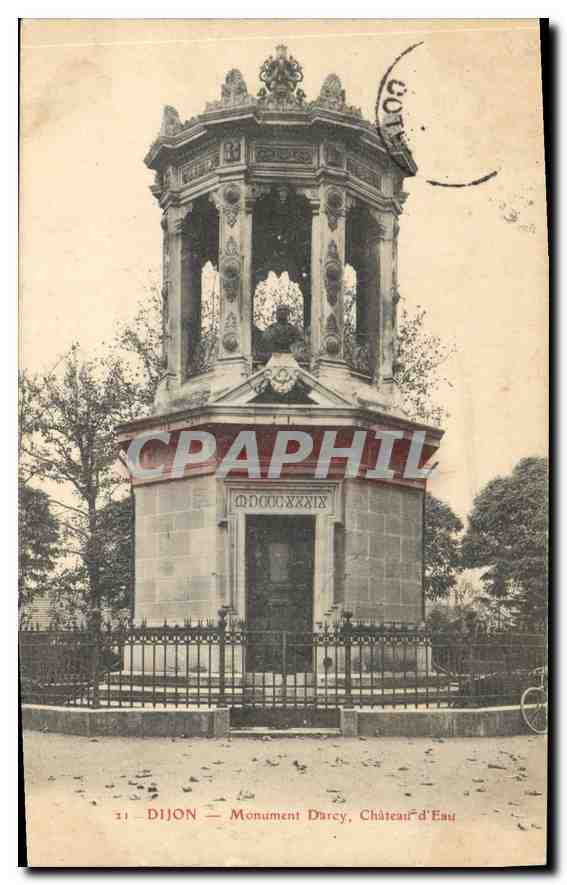 CPA Dijon Monument Darcy Chateau d'Eau 