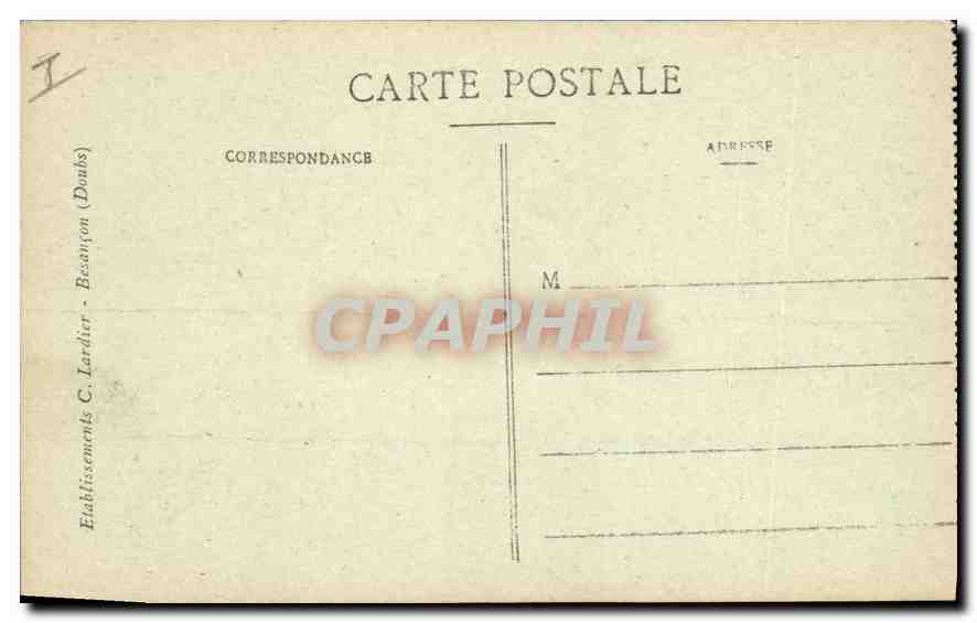 CPA Dijon Prefecture  — Rückseite