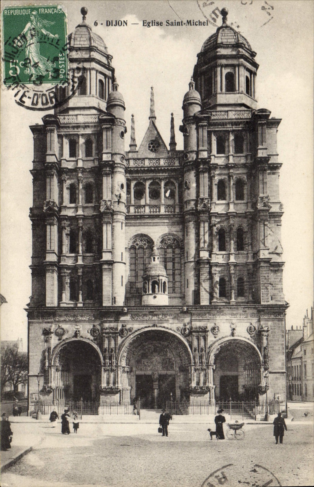 CPA Dijon Eglise Saint Michel 