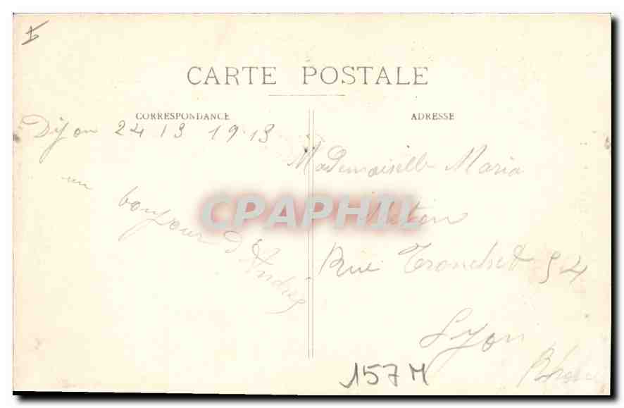 CPA Dijon Eglise Saint Michel  — Verso