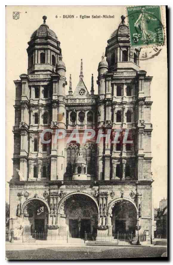 CPA Dijon Eglise Saint Michel 