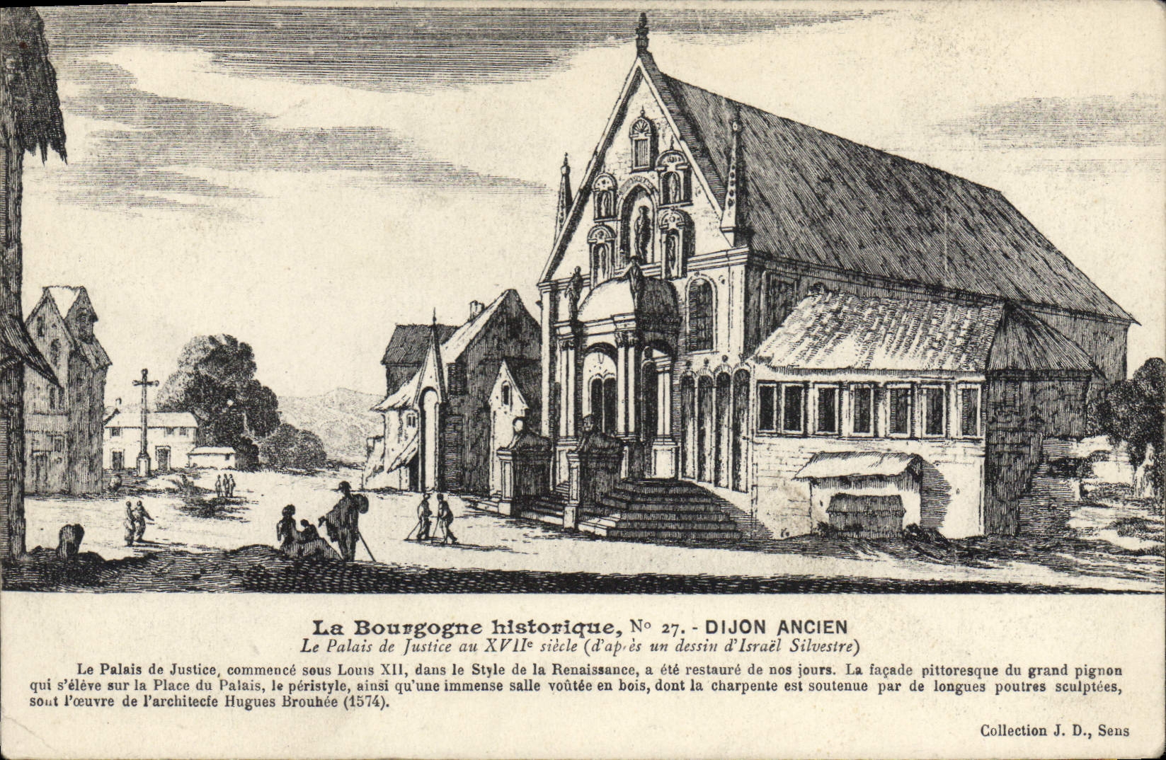 CPA Le Bourgogne historique Dijon Ancien le palais de Justice au XVII siecle 