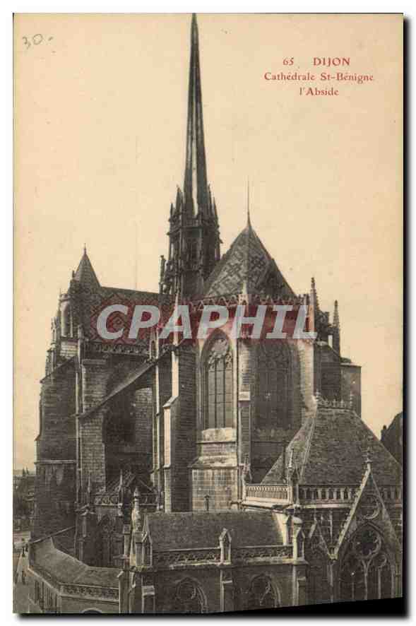 CPA Dijon Cathedrale St Benigne l'Abside 