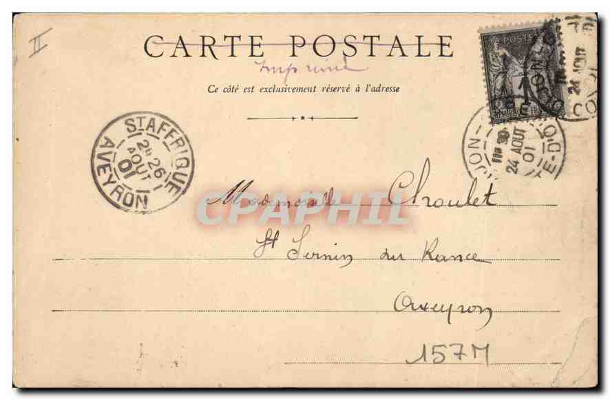 CPA Dijon le Maison des Cariatides  — Rückseite