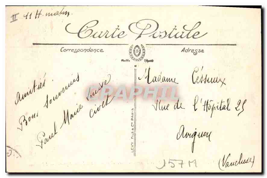 CPA Dijon Vue generale de la Place Darcy  — Rückseite
