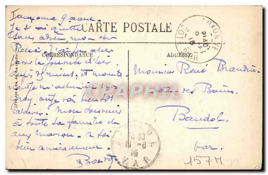 CPA Dijon Le Musee La Salle des Gardes  — Rückseite