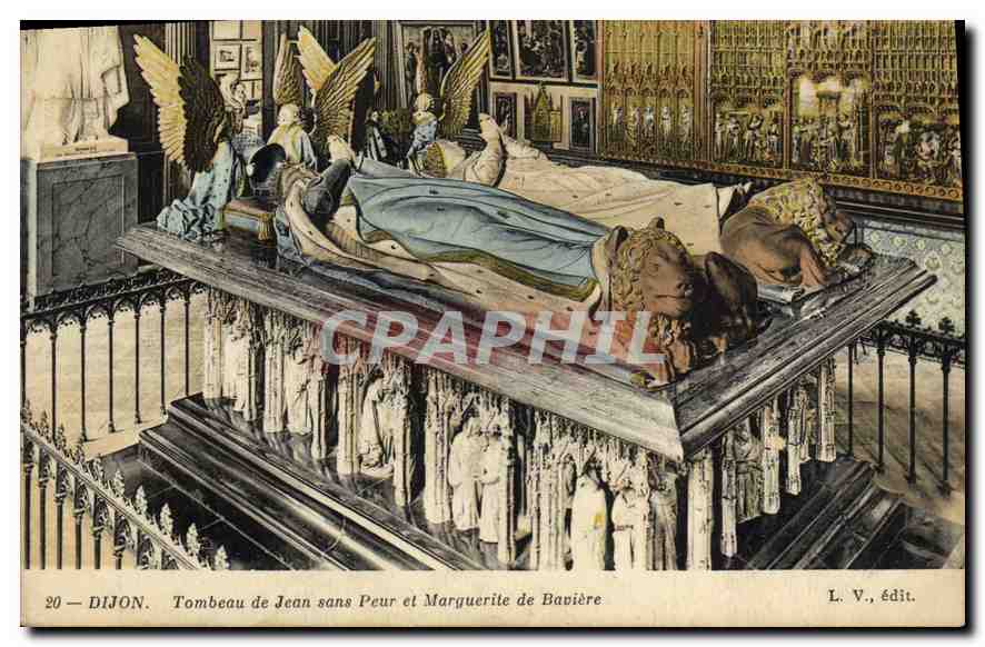 CPA Dijon Tombeau de Jean sans Peur et Marguerite de Baviere 