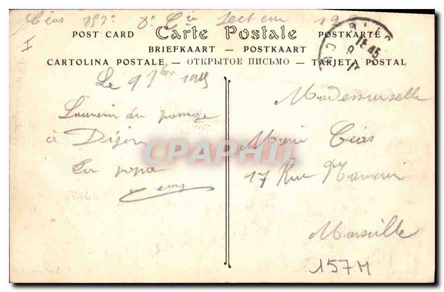 CPA Dijon Tombeau de Jean sans Peur et Marguerite de Baviere  — Verso