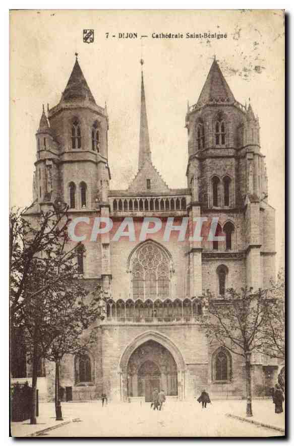 CPA Dijon Cathedrale Saint Benigne 