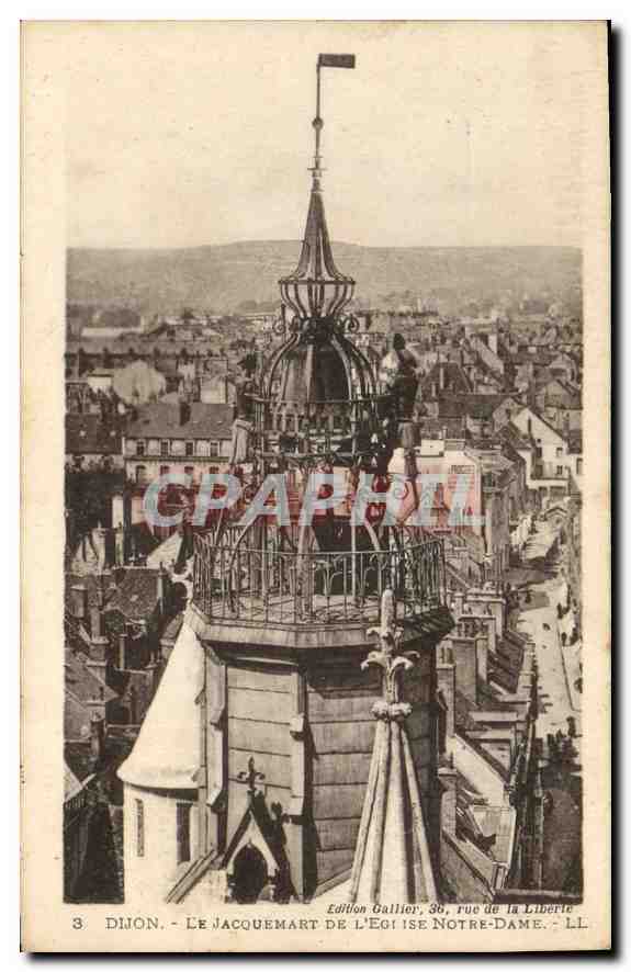 CPA Dijon Le Jacquemart de l'Eglise Notre Dame 