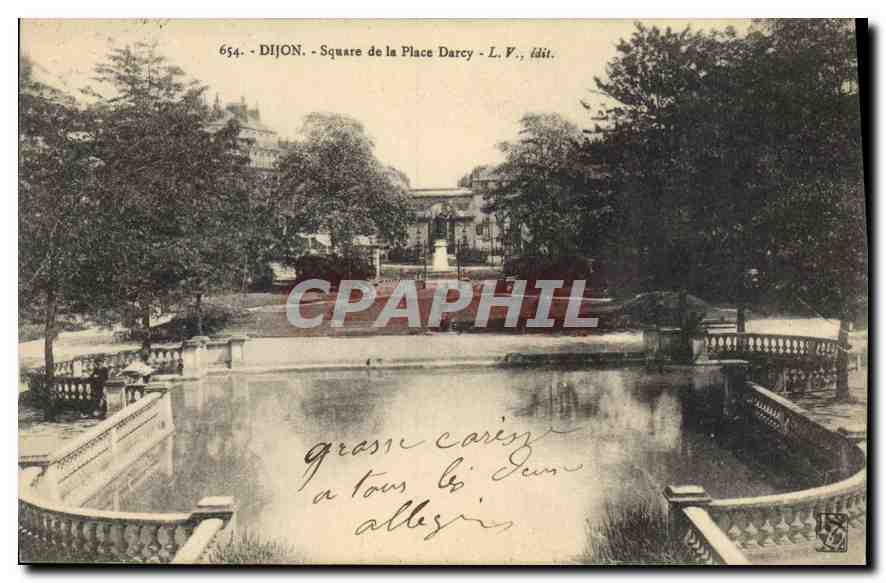 CPA Dijon Square de la Place Darcy 