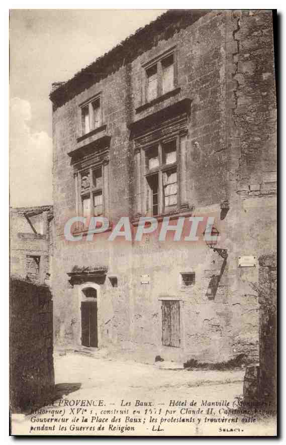 CPA La Provence Les Baux Hotel de Manville monument historique 
