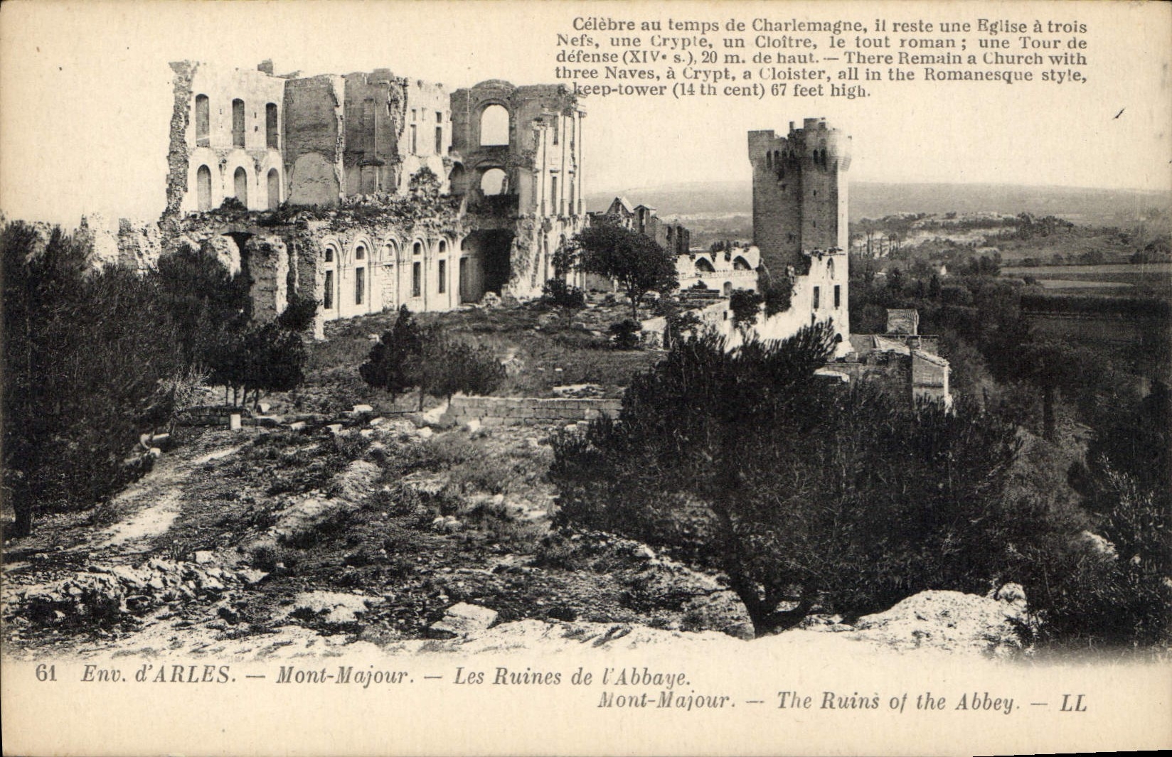 Les Ruines de l'Abbaye — Mont-Majour — Env. d'ARLES — LL