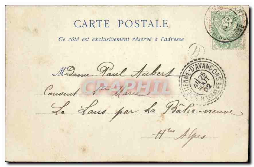 CPA Les Baux Pavillon de la Reine Jeanne  — Verso