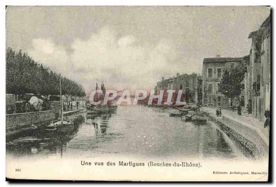 Une vue des Martigues (Bouches-du-Rhône) — Éditeurs Artistiques, Marseille, n° 801
