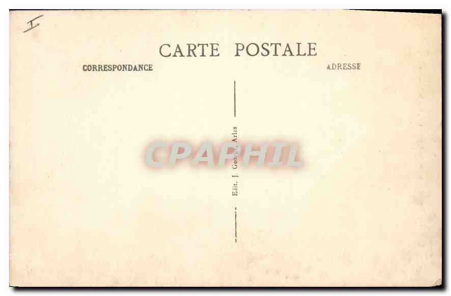 CPA Les Baux B de R L'Eglise St Vincent  — Verso