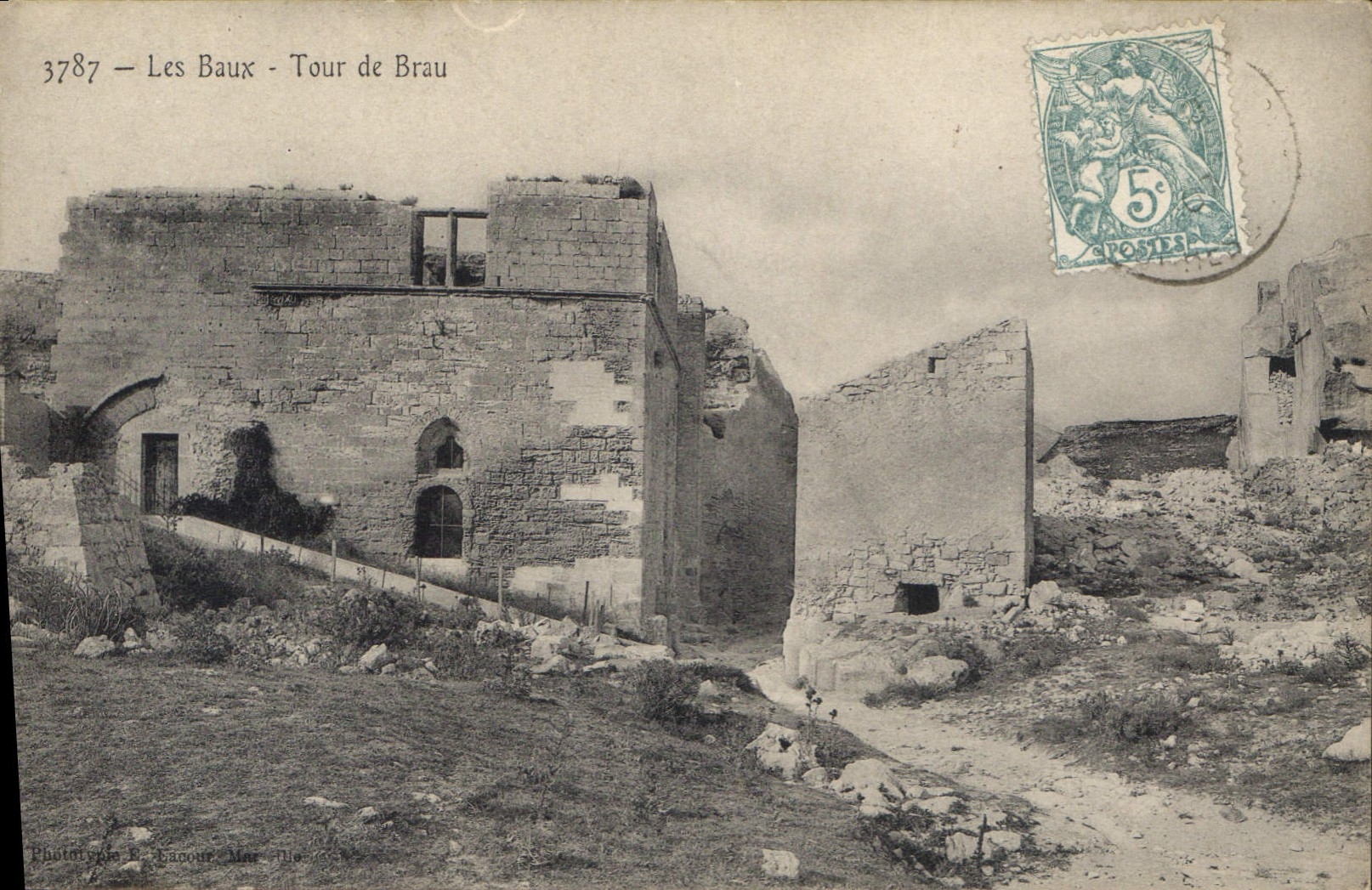 Les Baux - Tour de Brau — Phototypie E. Façour, Mar 191a