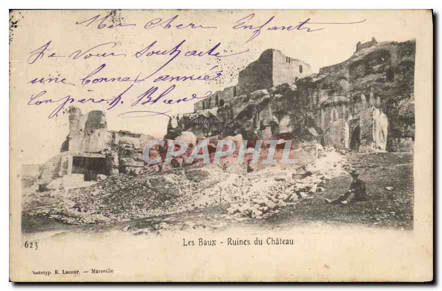 CPA Les Baux Ruines du Chateau 