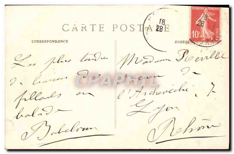 CPA Les Baux Hotel de Manville  — Rückseite