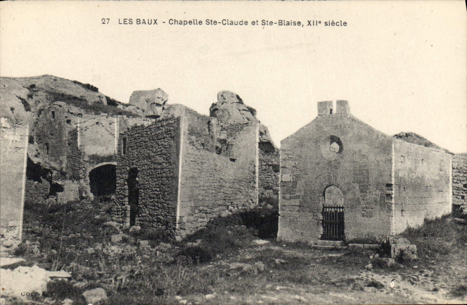 Les Baux - Chapelle Ste-Claude et Ste-Blaise, XIIe siècle