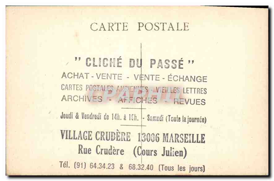 CPA Gemenos Les Grandes  — Verso