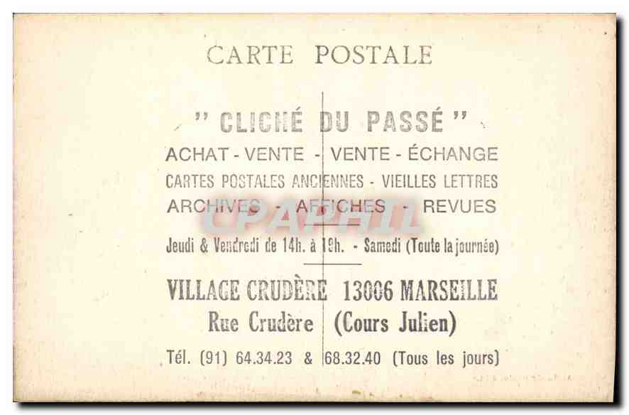 CPA Gemenos Les Grandes  — Verso