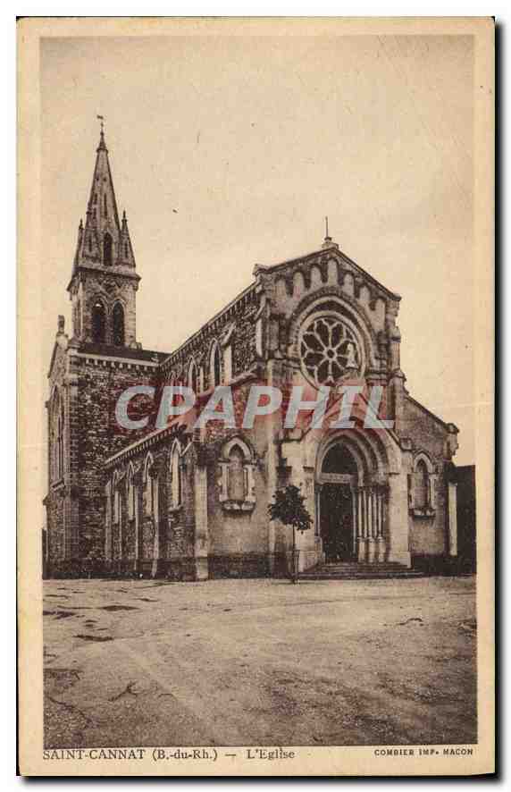 CPA St Cannat B du Rh L'Eglise 