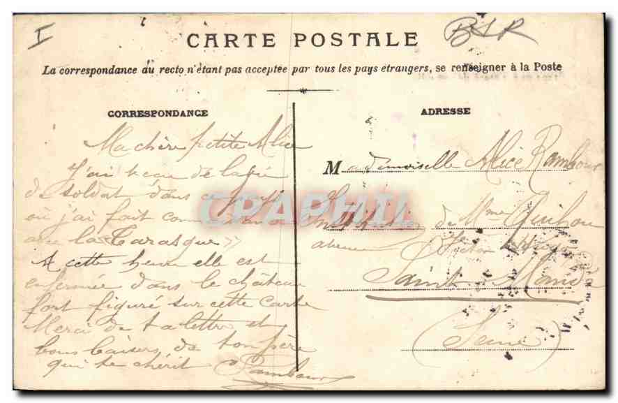 CPA Tarascon Chateau dit du Roi Rene cote de la Ville  — Rückseite