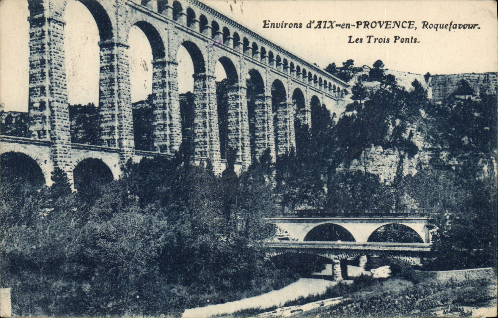 Die Drei Brücken — Roquefavour — Umgebung von Aix-en-Provence
